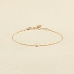 Link bracelet BRILLANT - Crystal / Golden - All bracelets  | Agatha