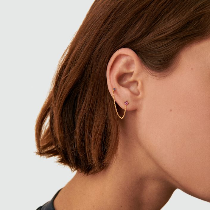 Piercing stud MIX& MATCH - Pink / Gold - All jewellery  | Agatha