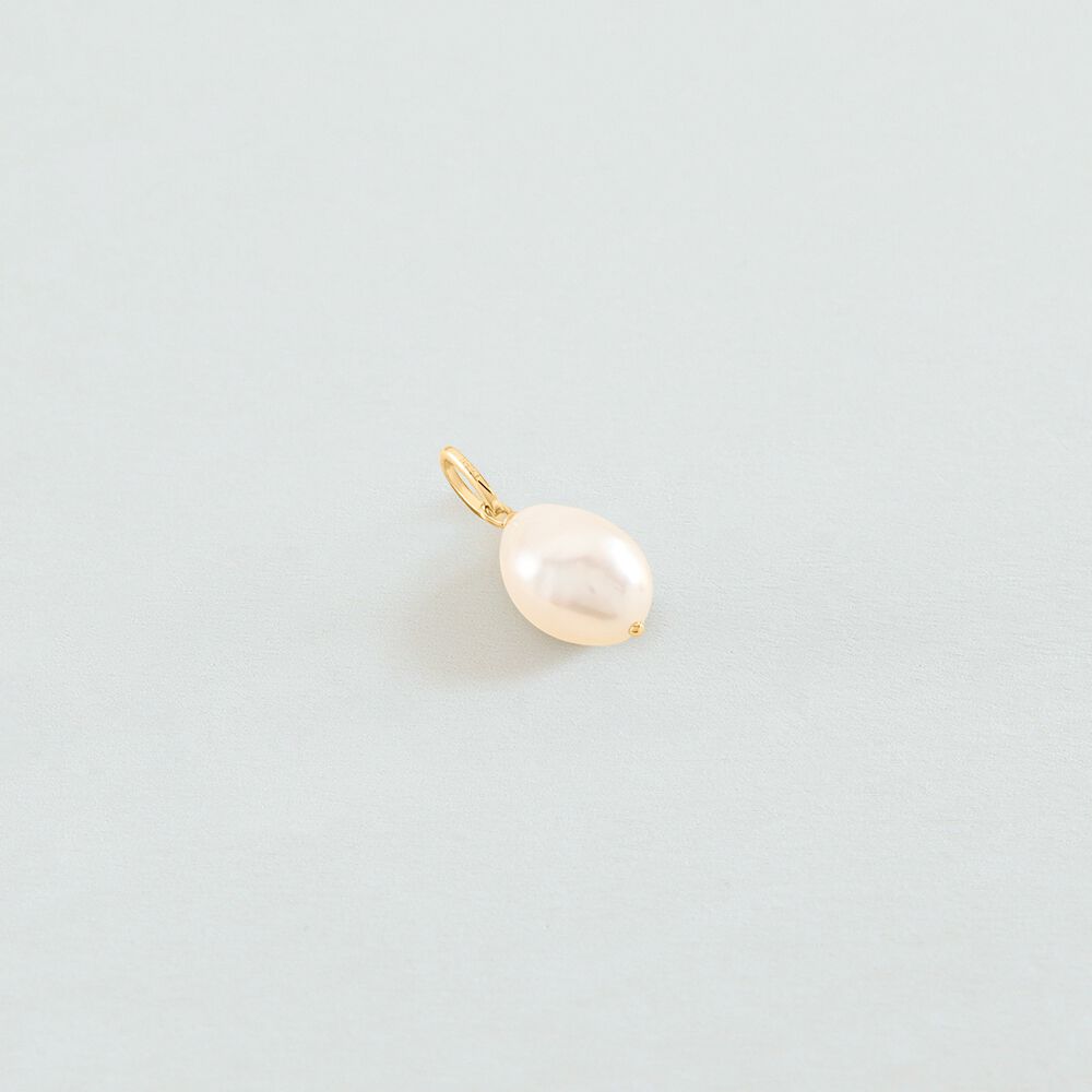 Pendant PEARL - Pearl / Gold - Jewellery  | Agatha