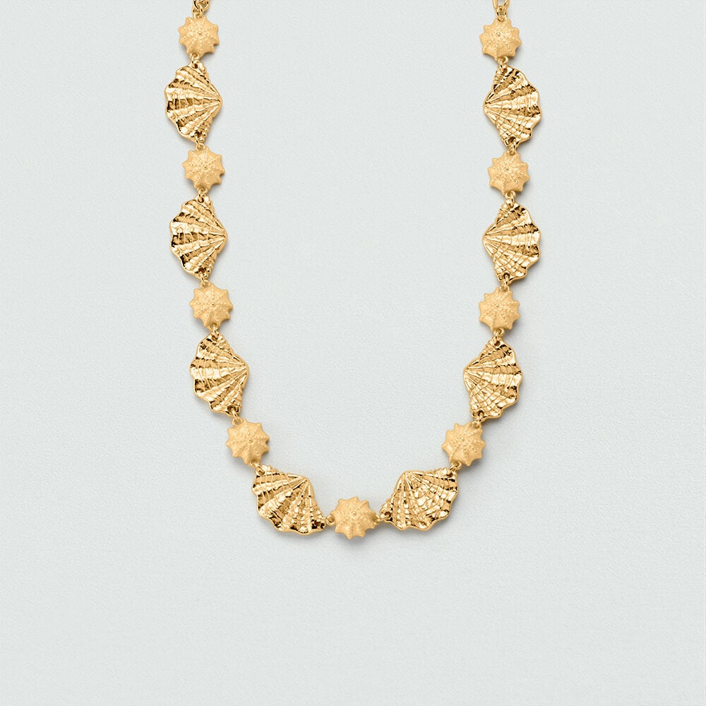 Mid-length necklace CALYPSO - Golden - Necklaces  | Agatha