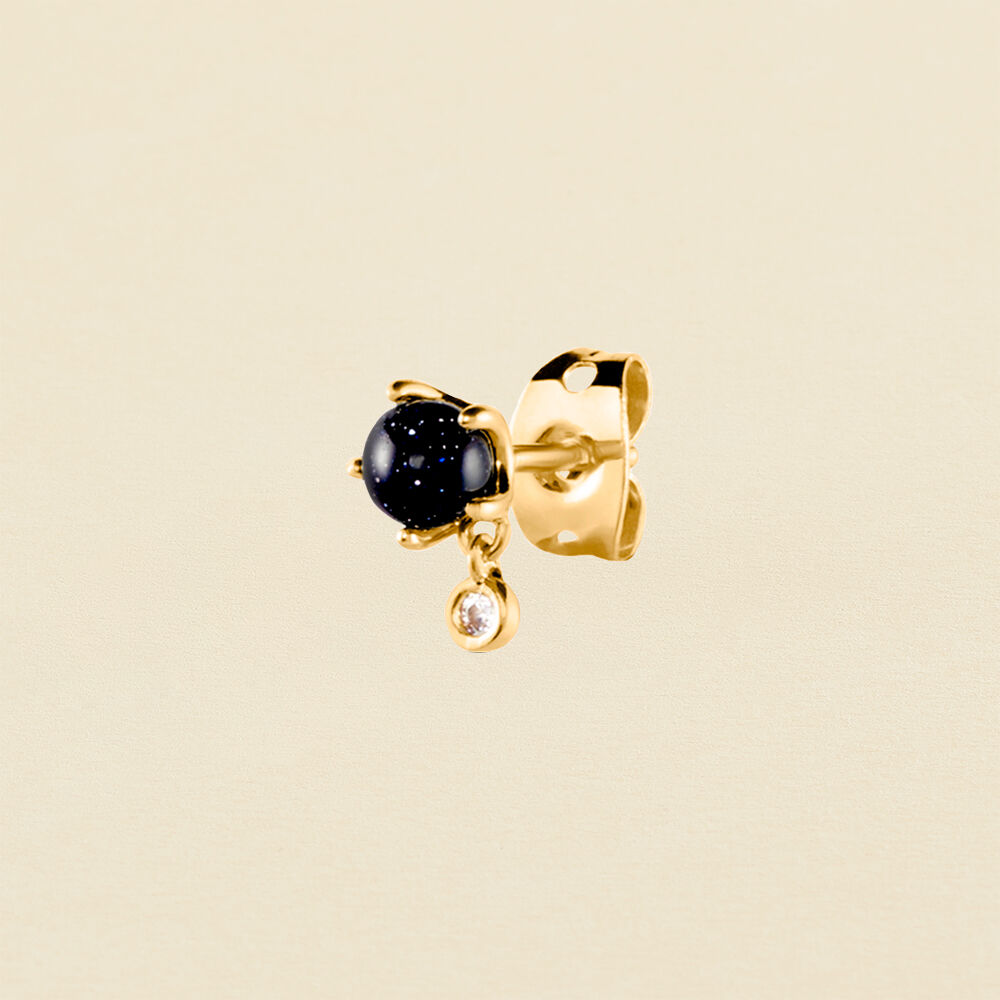 Piercing stud STONES - Blue Glitter - Outlet  | Agatha