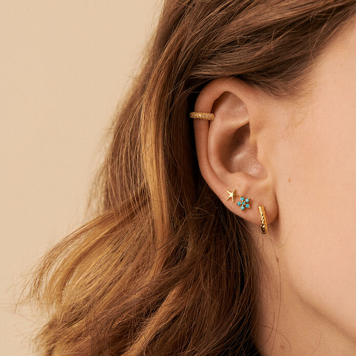 Piercing stud ESTREMAR - Golden - All jewellery  | Agatha