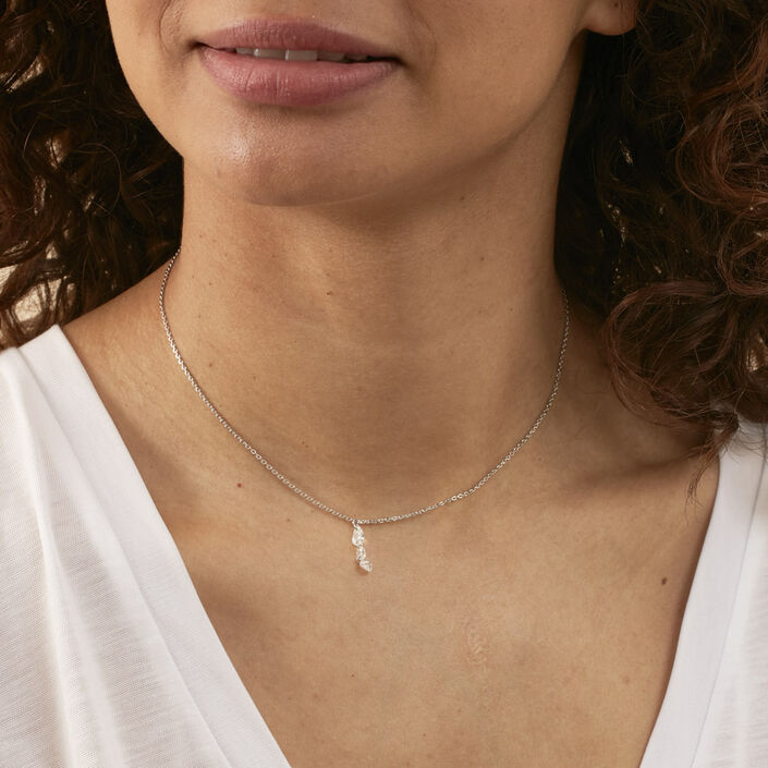 Choker necklace PETILLE - Crystal / Silver - All jewellery  | Agatha