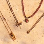 Choker necklace RUBI - Red / Gun - All jewellery  | Agatha