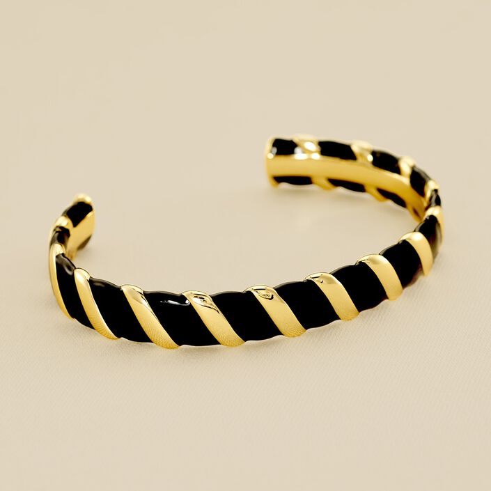 Bangle SESHA - Black / Gold - All bracelets  | Agatha