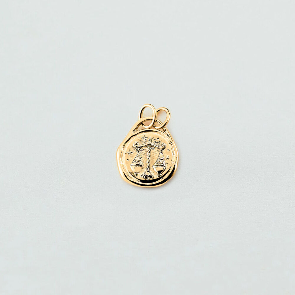 Pendant LIBRA ZODIAC - Golden - Jewellery  | Agatha