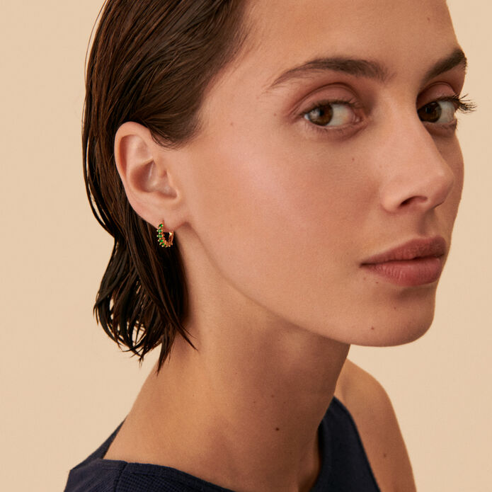 Hoop piercing RADIANTE - Green - All jewellery  | Agatha