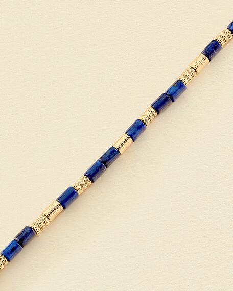 Link bracelet PETRA - Lapis / Gold - Bracelets  | Agatha