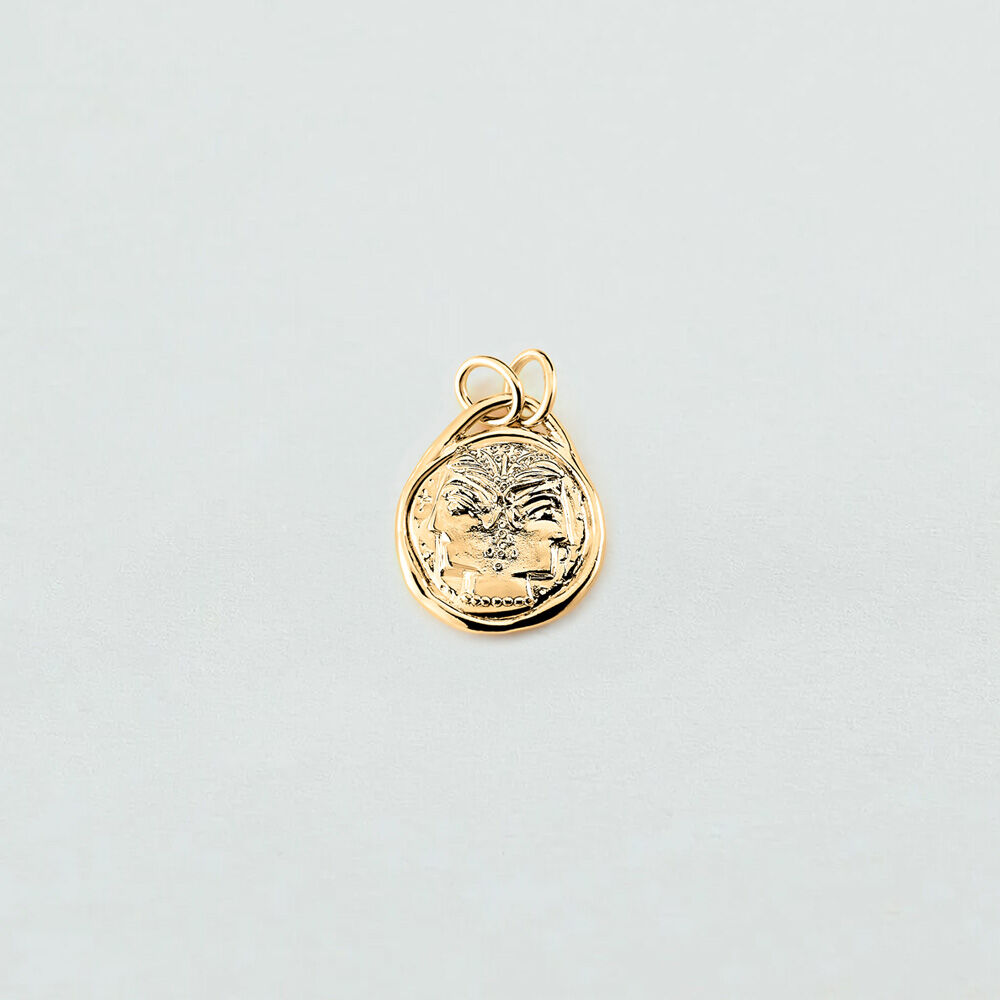 Pendant GEMINI ZODIAC - Golden - Jewellery  | Agatha