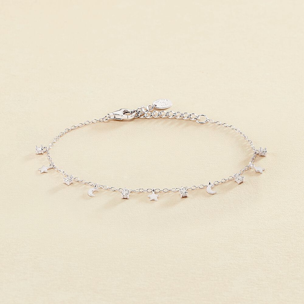 Link bracelet LUNITAS - Crystal / Silver - All bracelets  | Agatha