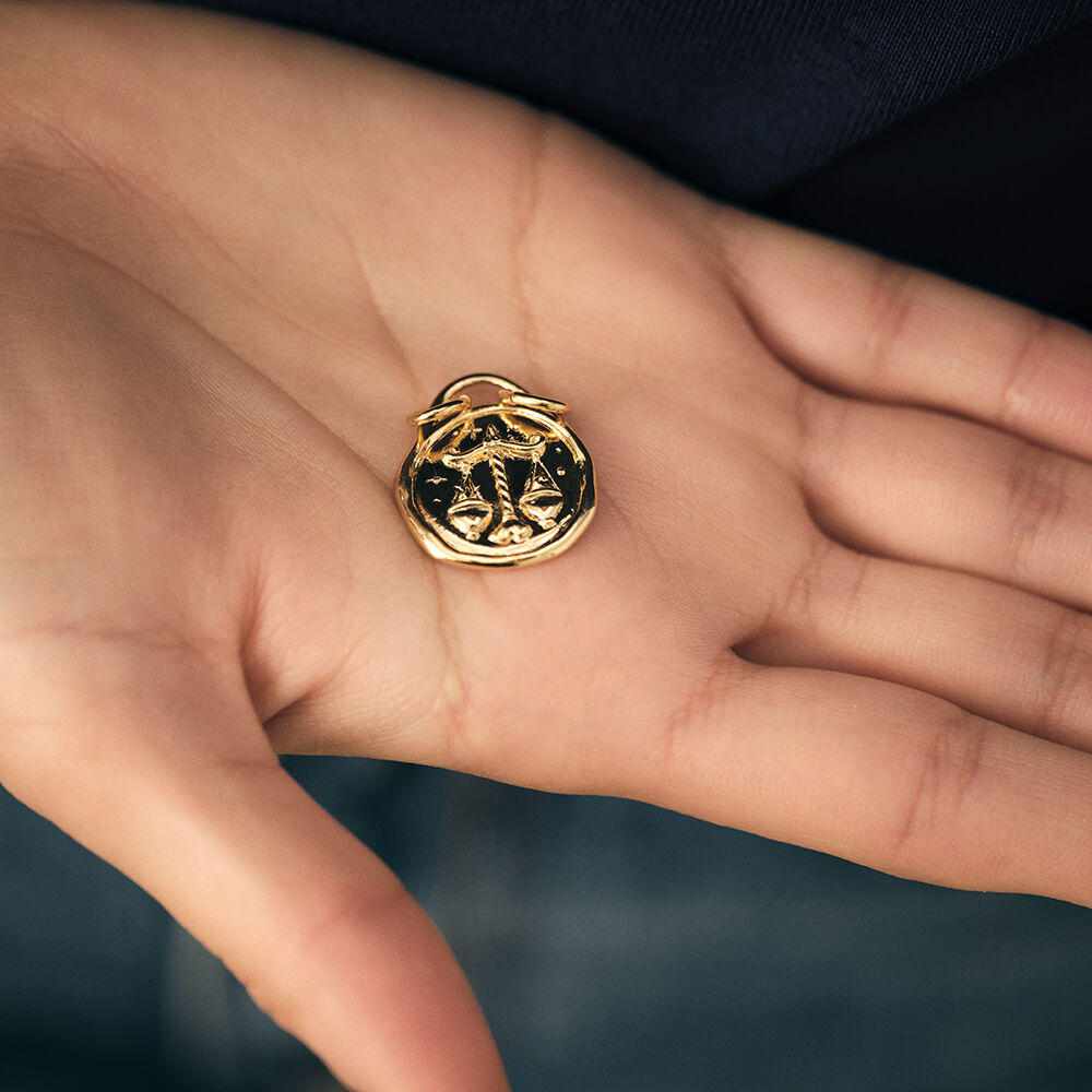Pendant LIBRA ZODIAC - Golden - Jewellery  | Agatha