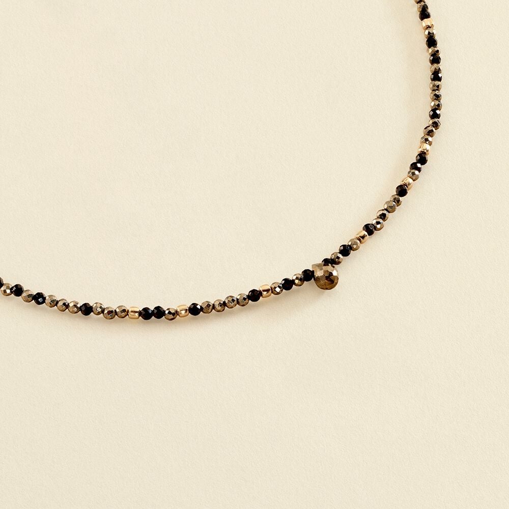 Choker necklace DIAMONDS - Gun - Choker necklace  | Agatha