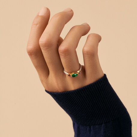 Thin ring ASTRE - Multicolor / Gold - All jewellery  | Agatha