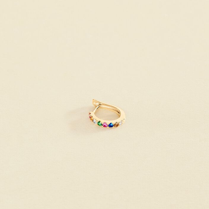 Hoop piercing COLORFUL - Multicolor / Gold - All jewellery  | Agatha