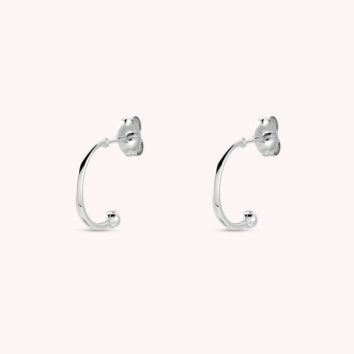 Hoops PENHOOP - Silver - All earings  | Agatha