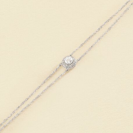 Link bracelet IMPERIAL - Crystal / Silver - All bracelets  | Agatha