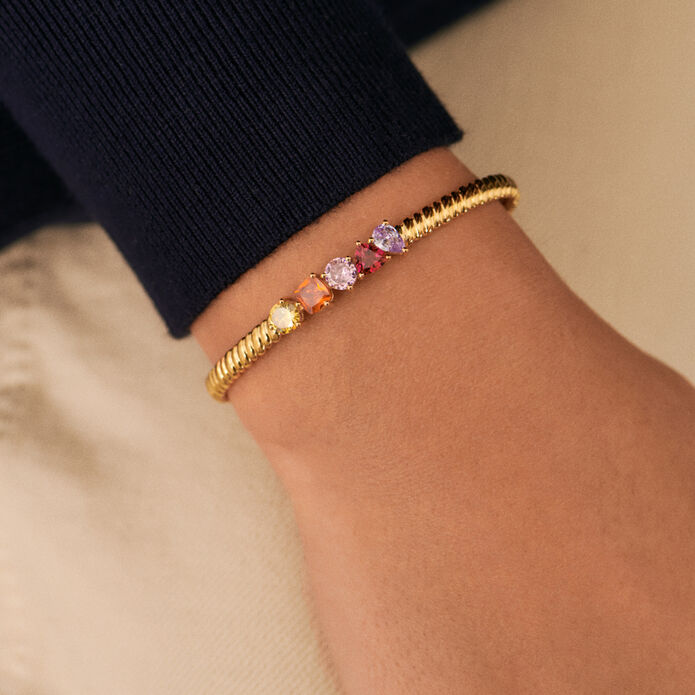 Bangle VAGUE - Multicolor / Gold - Bangle  | Agatha