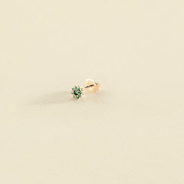 Piercing stud FLEURIE - Turquoise / Gold - All jewellery  | Agatha