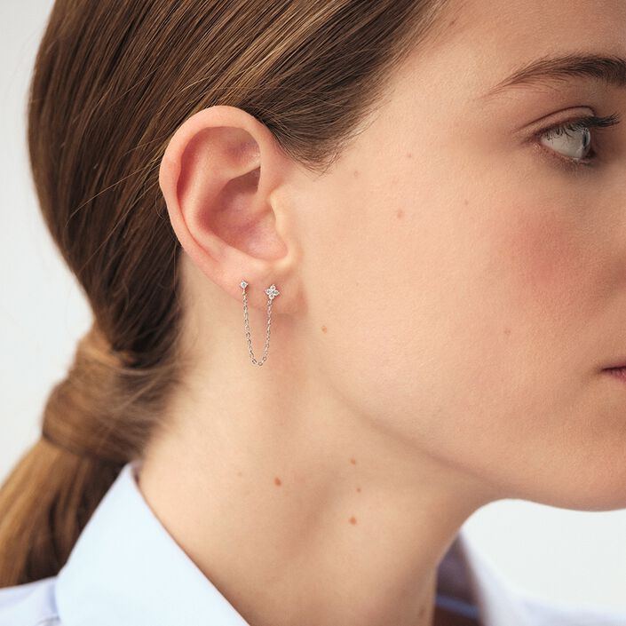 Piercing stud MIX& MATCH - Crystal / Silver - All jewellery  | Agatha