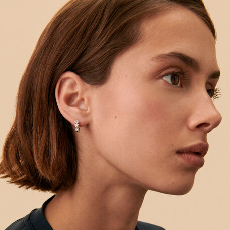 Hoop piercing SPACEAGE - Crystal / Silver - All jewellery  | Agatha