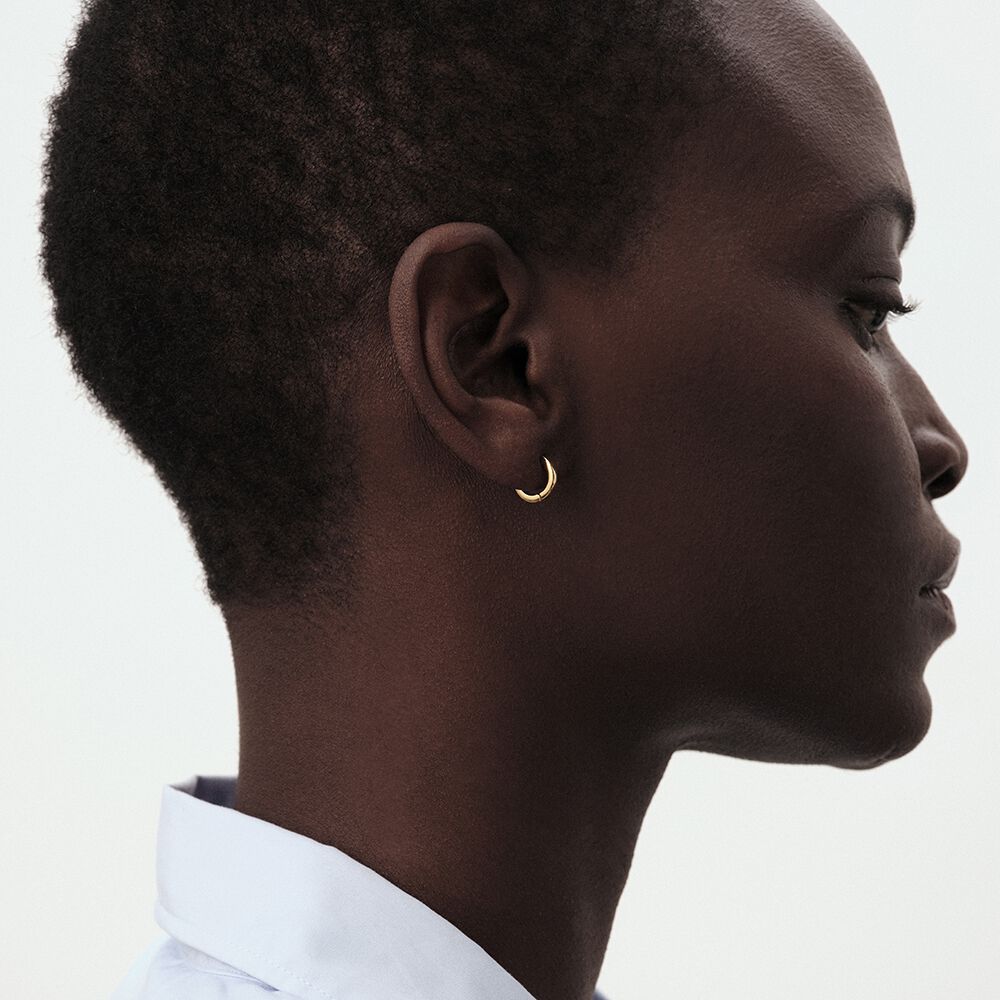 Hoop piercing CRIOLLA - Golden - Genuine silver  | Agatha