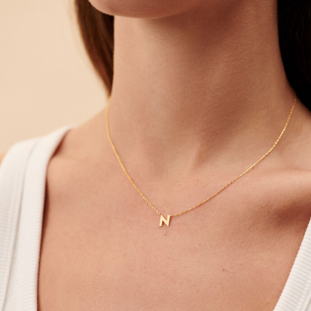 Choker necklace ABC - Golden - ABC  | Agatha