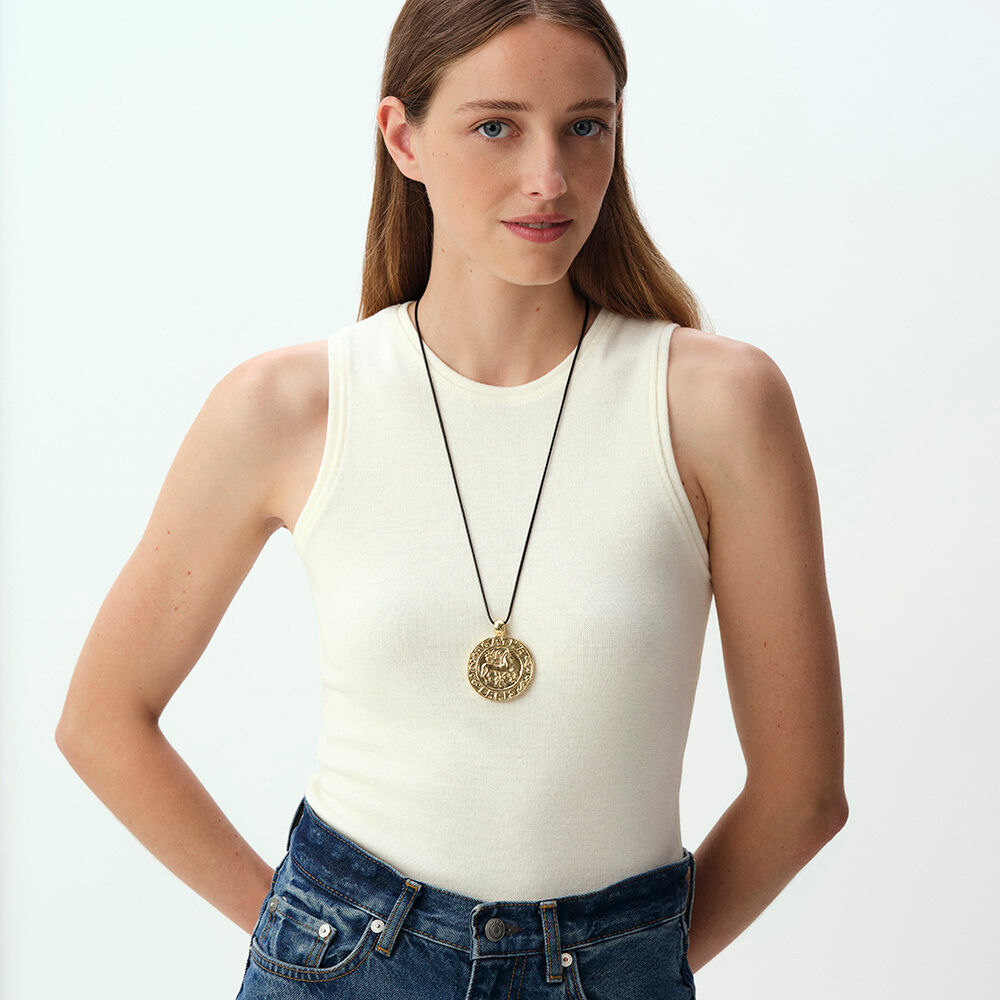 Long necklace PONT DES ARTS - Black / Gold - Atelier parisien  | Agatha