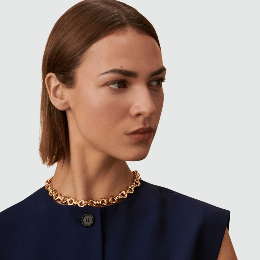 Choker necklace 1974 - Golden - Choker necklace  | Agatha