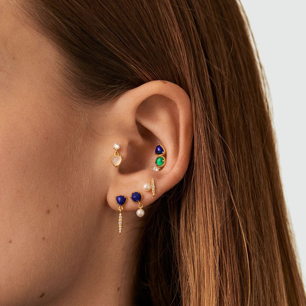 Piercing stud MIX & MATCH - Lapis Blue - Jewellery  | Agatha
