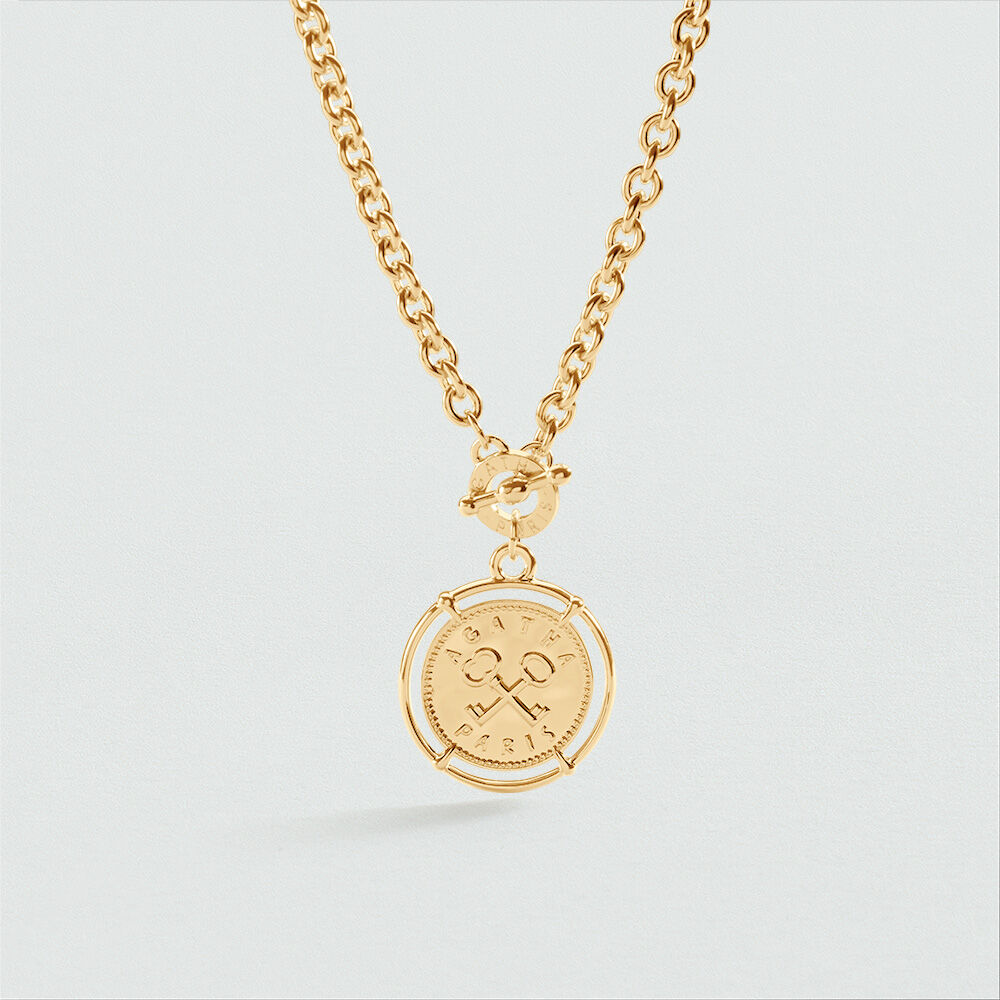 Long necklace SAINT HONORE - Golden - Jewellery  | Agatha