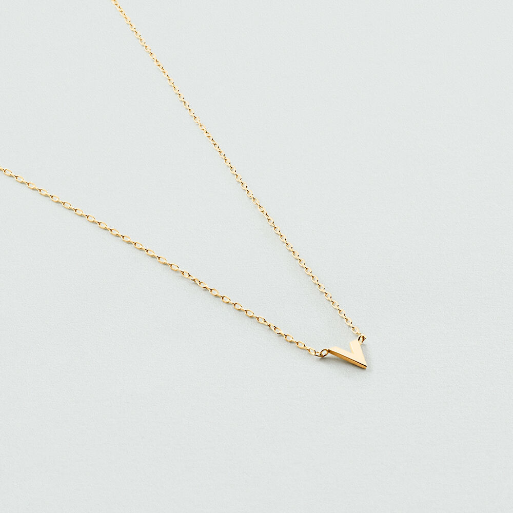 Choker necklace ABC - Golden - Choker necklace  | Agatha