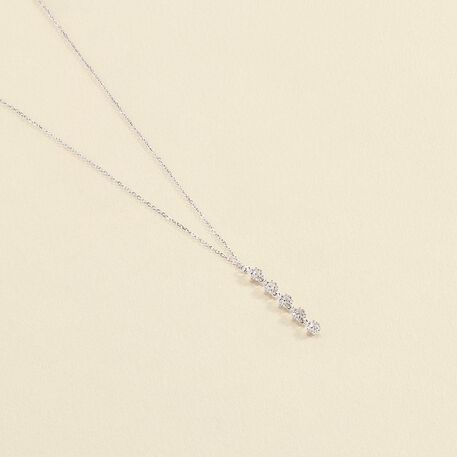 Mid-length necklace SPACEAG - Crystal / Silver - All jewellery  | Agatha