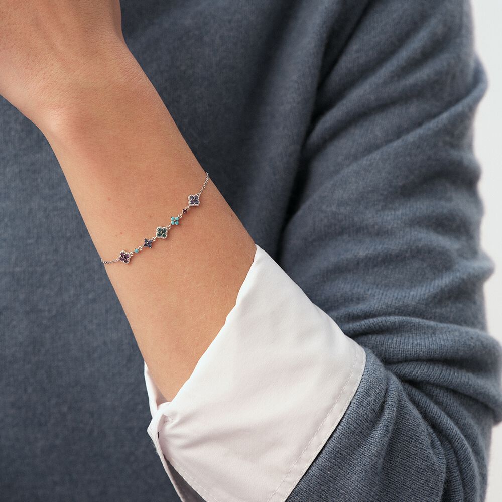 Link bracelet BELOVED - Multicolor / Silver - Bracelets  | Agatha