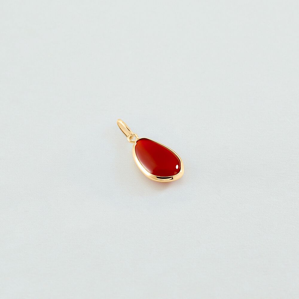 Pendant NATURAL STONE - Cornelian - Jewellery  | Agatha