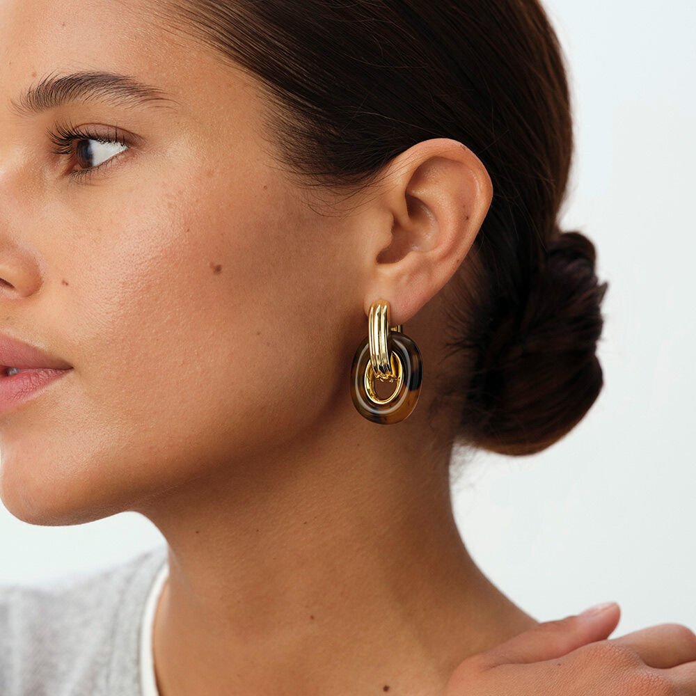 Hoops PALAIS ROYAL - Scale / Golden - Earrings  | Agatha