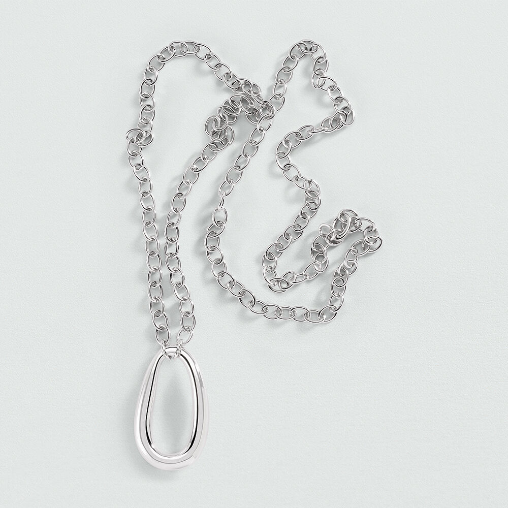 Long necklace ABBESSES - Silver - BACKSTAGE  | Agatha