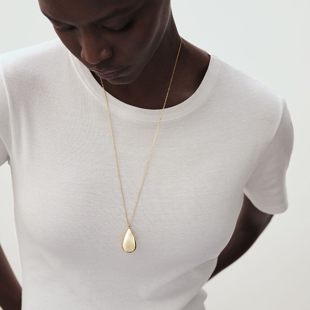 Long necklace DANAE - Golden - Jewellery  | Agatha