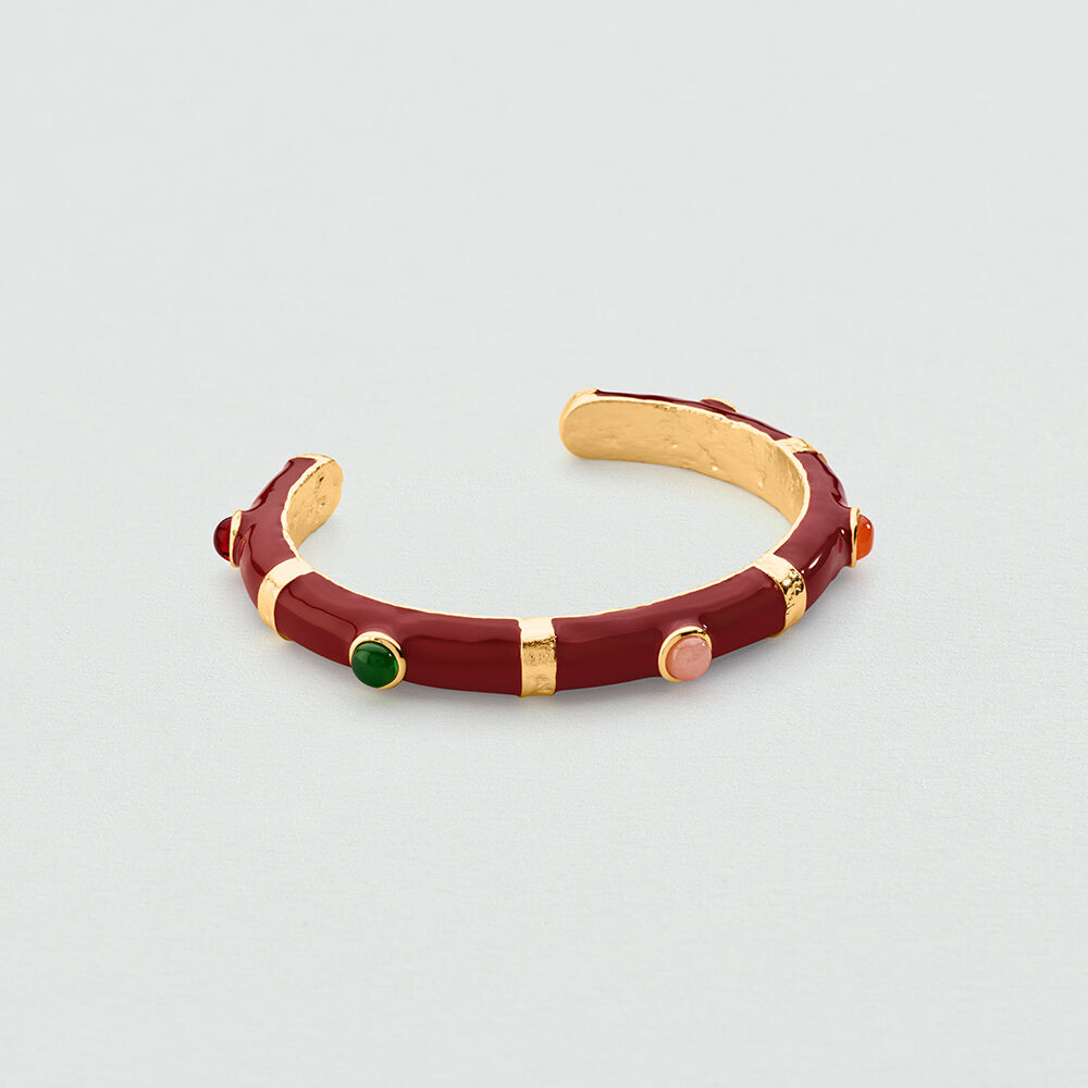 Bangle PANGEA - Burgundy / Golden - Bangle  | Agatha