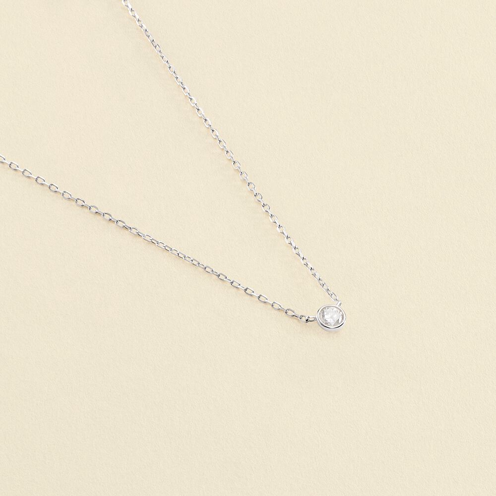 Choker necklace BRILLANT - Crystal / Silver - All jewellery  | Agatha