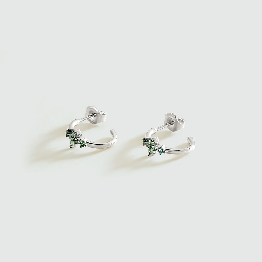 Hoops BELOVED - Multicolor / Silver - Earrings  | Agatha