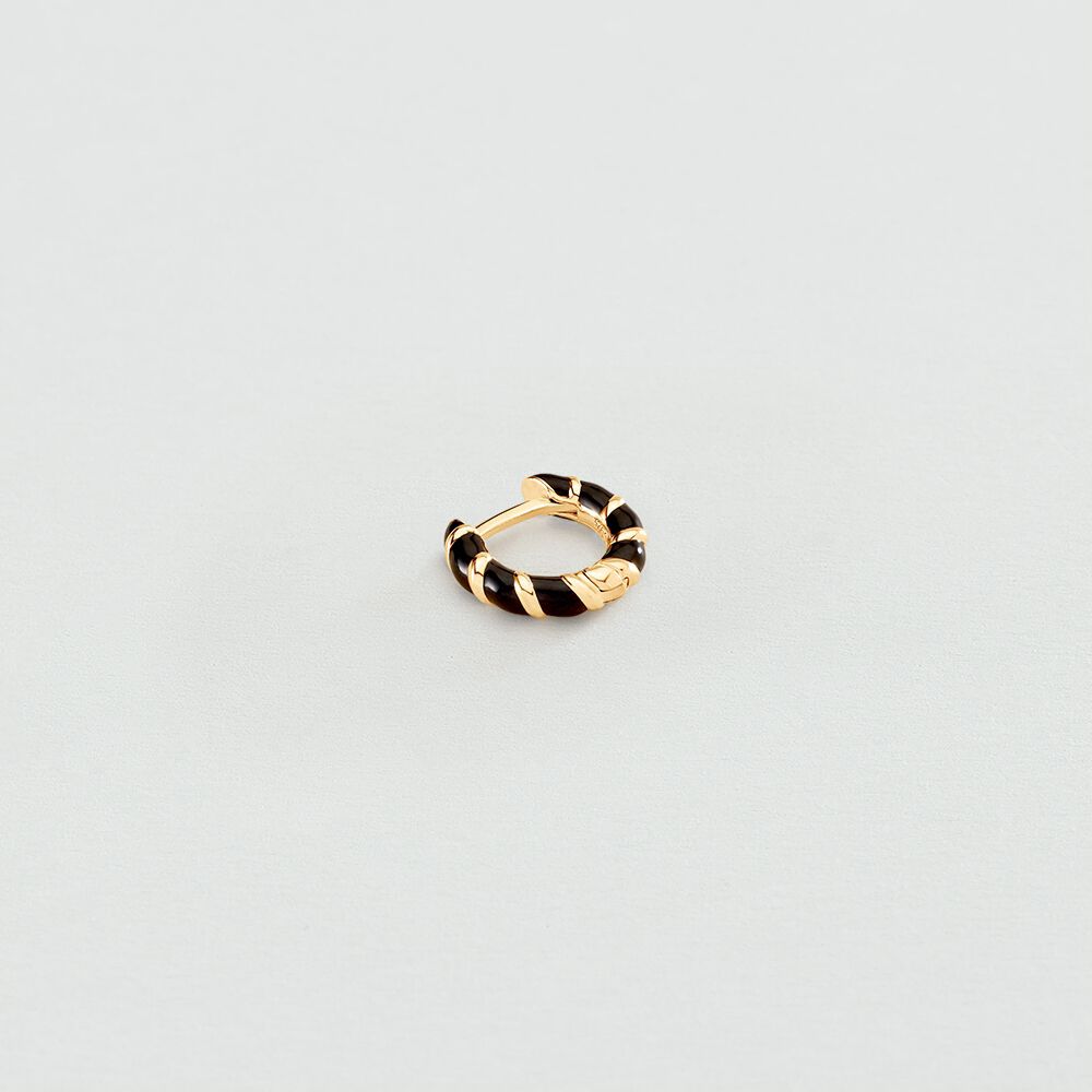 Hoop piercing MIX& MATCH - Black / Gold - Hoop piercing  | Agatha