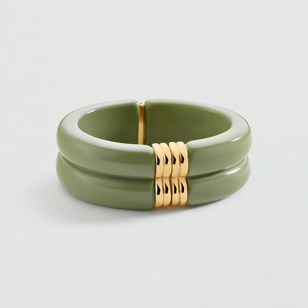 Bangle PALAIS ROYAL - Khaki / Gold - Bangle  | Agatha