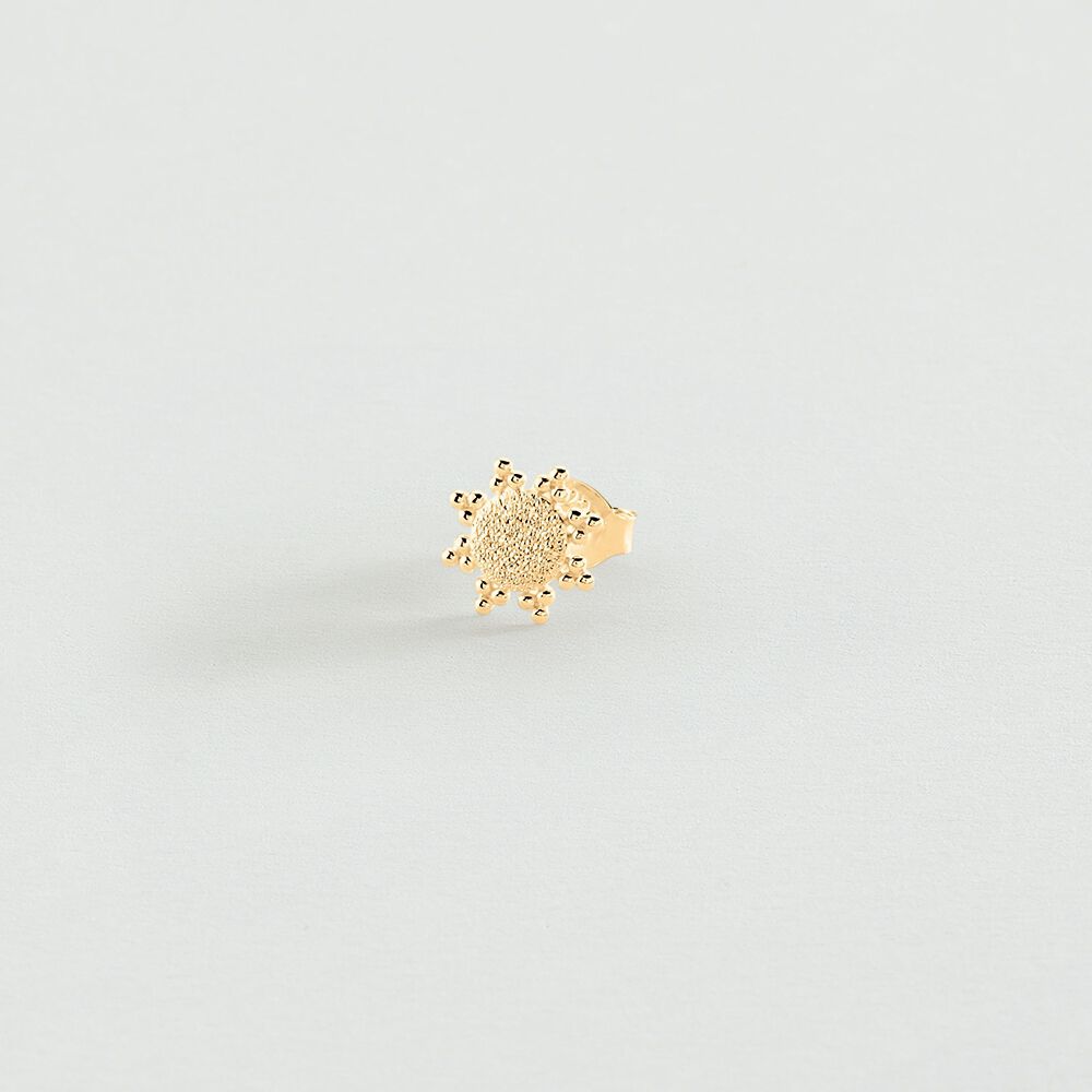 Piercing stud DUSTY - Golden - Genuine silver  | Agatha