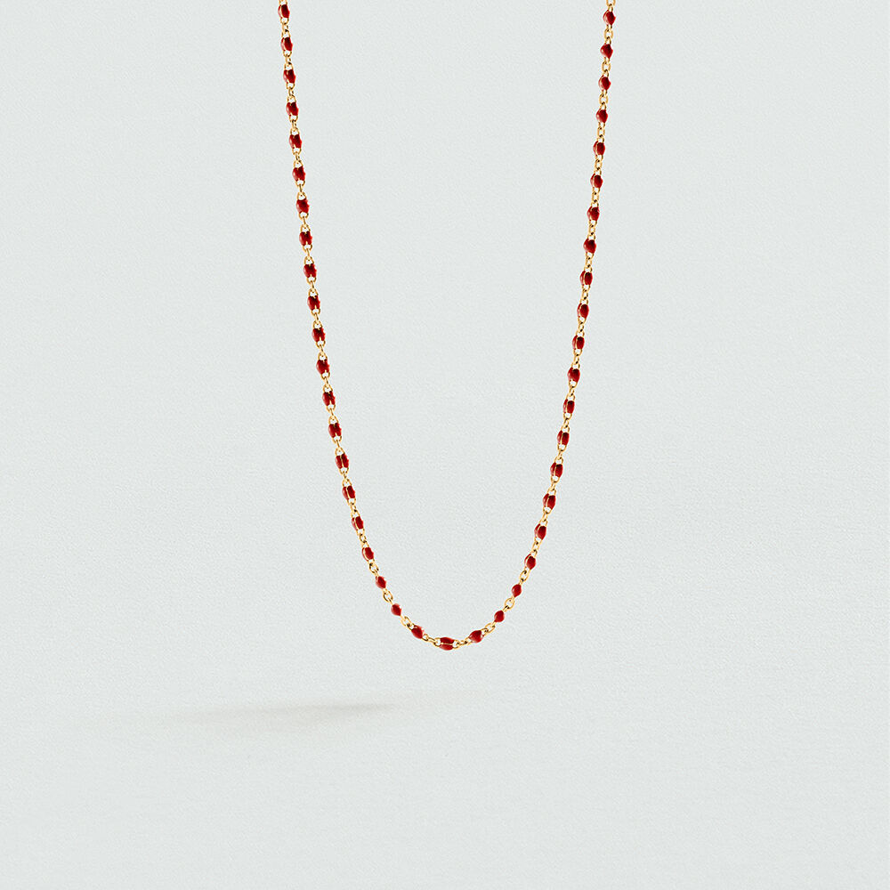 Choker necklace SMARTY - Coral / Gold - All Talismans  | Agatha