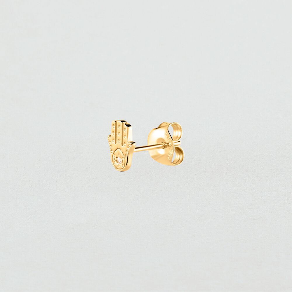Piercing stud FATMA - Crystal / Golden - Outlet  | Agatha
