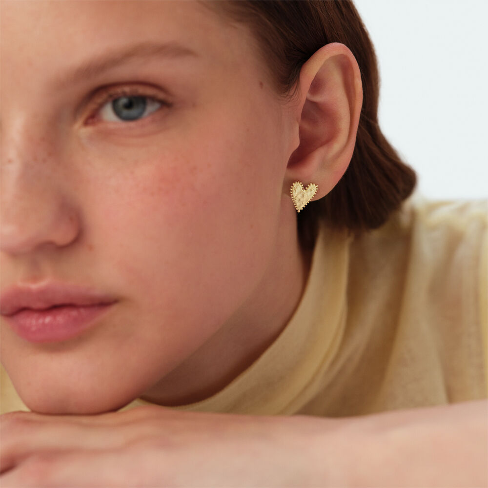 Long earrings PANGEA - Golden - Earrings  | Agatha