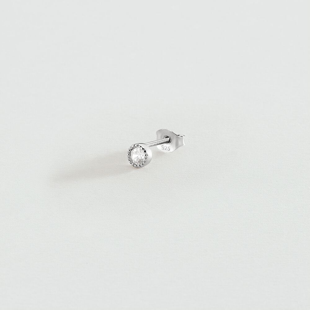 Piercing stud GRAINETTI - Crystal / Silver - Jewellery  | Agatha