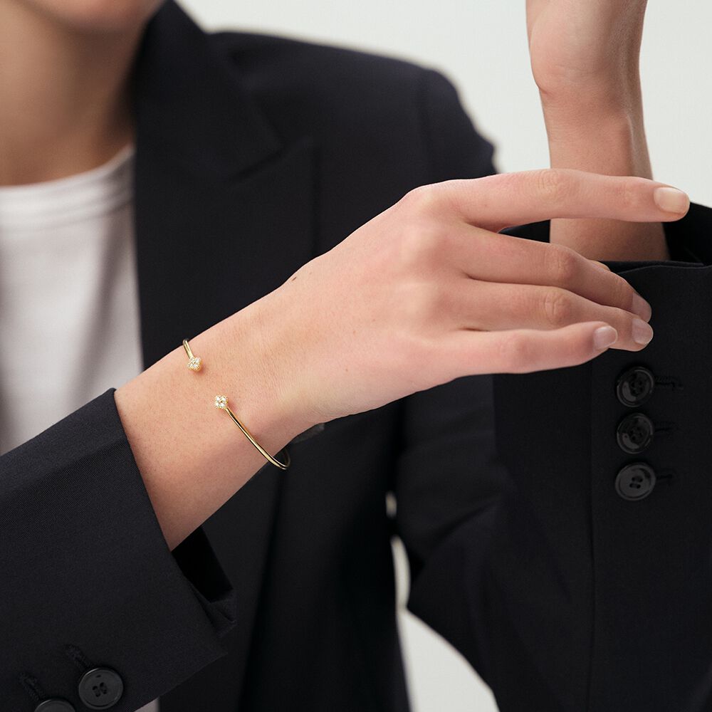 アクセサリー AGATHA Silver 925 Gold Plated Bangle Bangle woman | Agatha