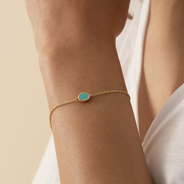 Link bracelet ATMA - Lapis/ blue - All jewellery  | Agatha