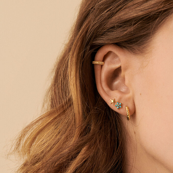 Ear cuff PAVE - Crystal / Gold - All jewellery  | Agatha